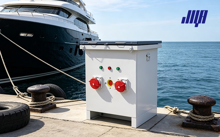 Marina Safety: Boat Electrical Standard - Safety Tips Brochure 3 Infographic highlighting essential boat electrical safety standards to prevent hazards within marina dock environments