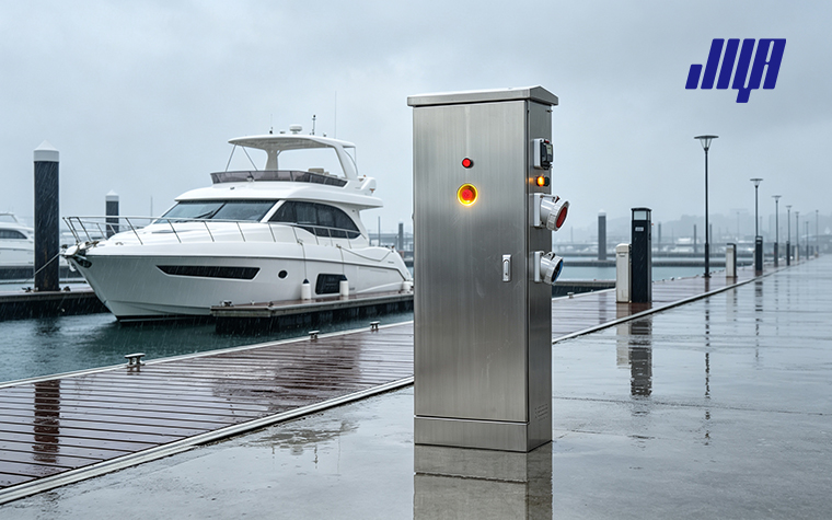 Marine Power Pedestal Buying Guide 3 Stainless steel, aluminum and composite marine power pedestals suited for saltwater and freshwater dock environments