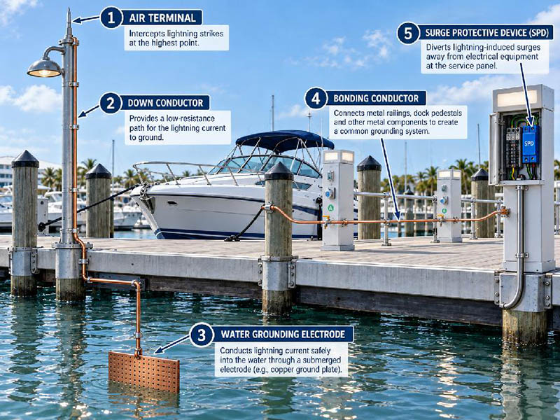 Marine Lightning Protection and Grounding for Dock Safety 1 Marine Lightning Protection and Grounding for Dock Safety