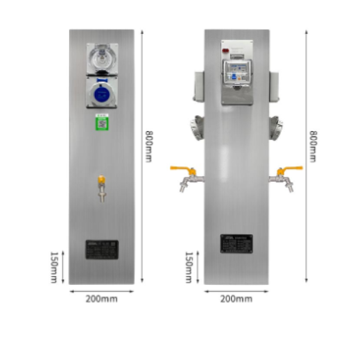 RV Campsite Water and Power Pedestals GRWE802015S