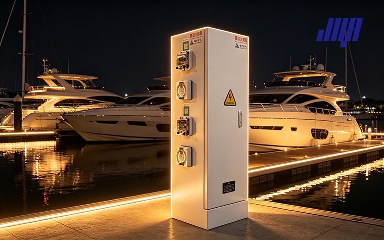 Article cover graphic introducing marine electrical fundamentals, shore power connections and marine‑grade tinned‑copper boat wiring