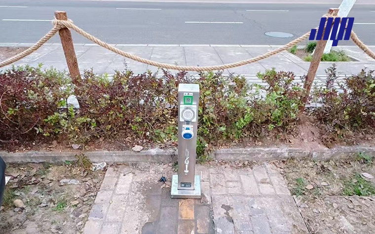 RV Campsite Utility Post Installation