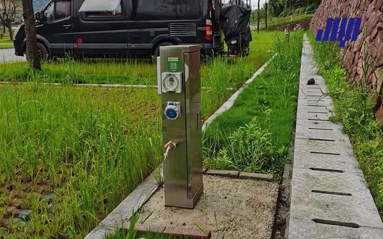 RV Campsite Utility Kiosk