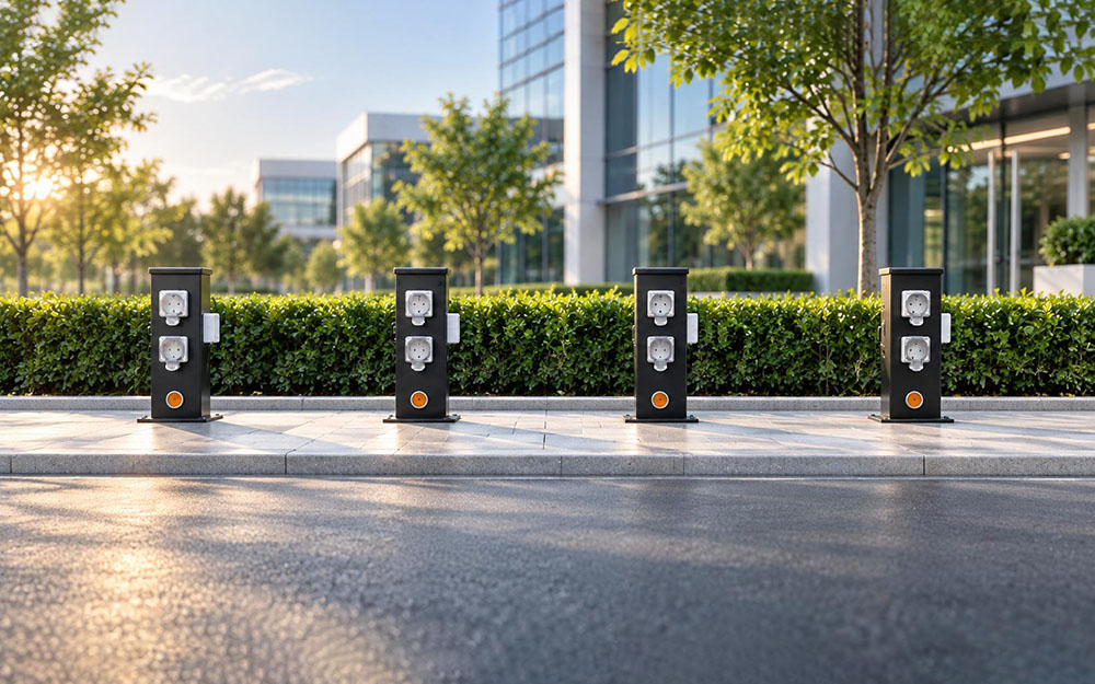 Custom EV Charging Pedestals for the Huawei Research Campus in Hangzhou