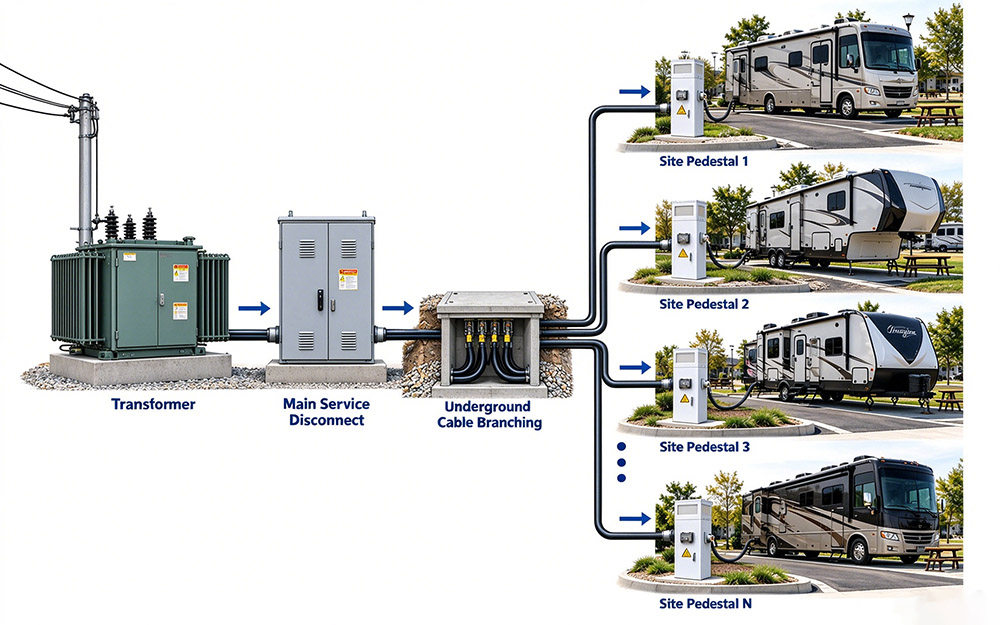 RV Park Transformer Sizing for Large Parks